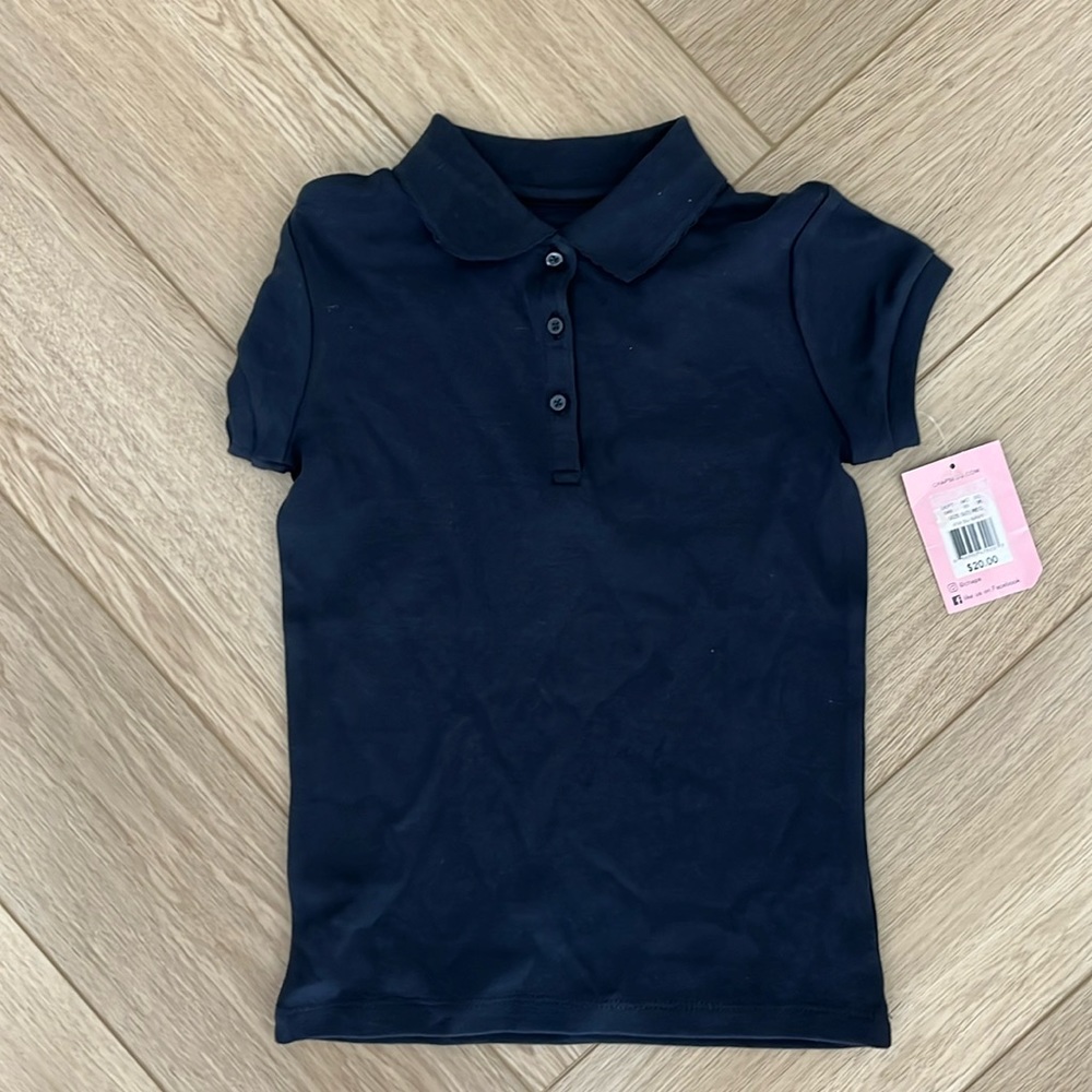 Chaps navy uniform shirt